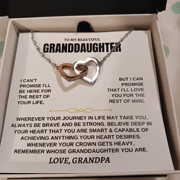 NWT! Beautiful Granddaughter Necklace from Grandpa - Picture 9 of 9